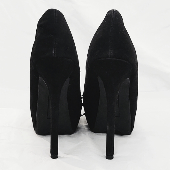 Vintage Y2K Killer Black Spike Platform 6" Heels - Picture 4 of 8